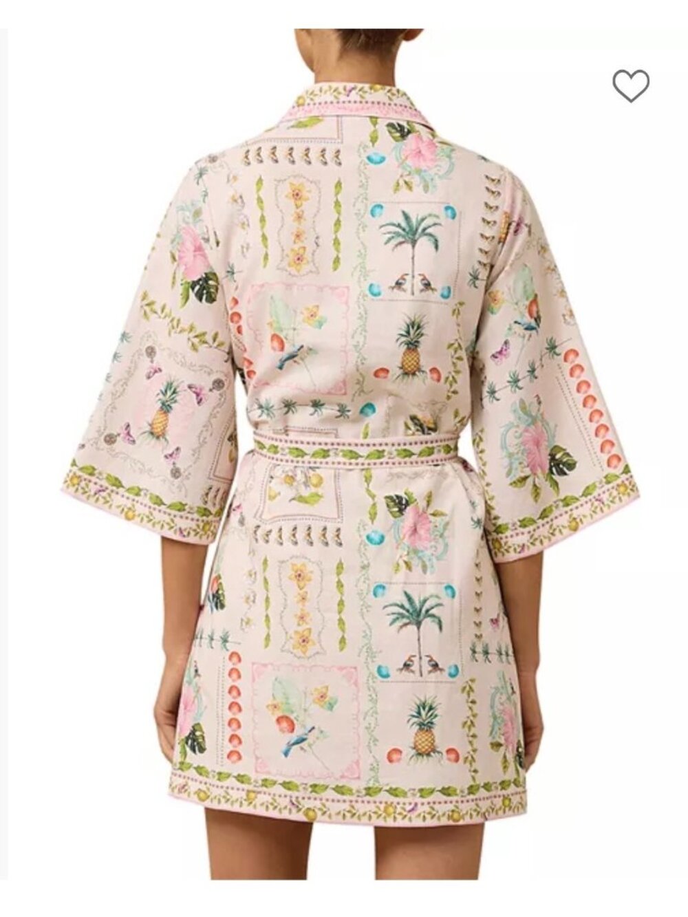 NWT Monte & Lou Linen Shirt Dress Camo Size Medium - Picture 4 of 10